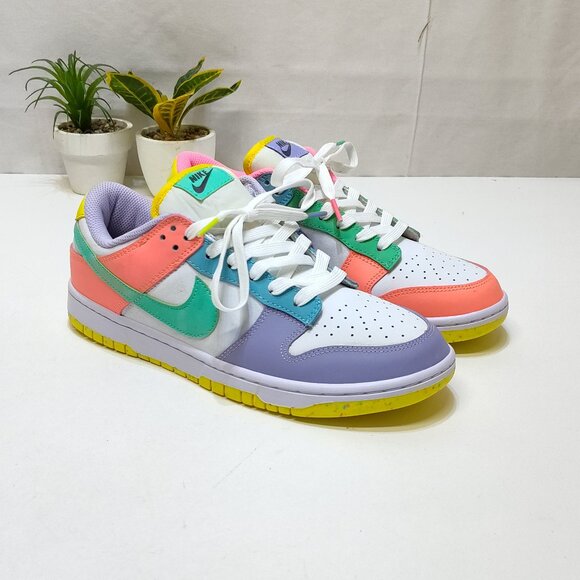 Nike Dunk Low SE Easter Candy Men 8.5 WMNS 10 Multi-Color DD1872-100 Wore Twice! - Picture 1 of 13